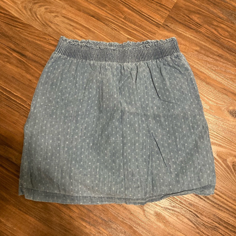 J. Crew chambray sidewalk skirt